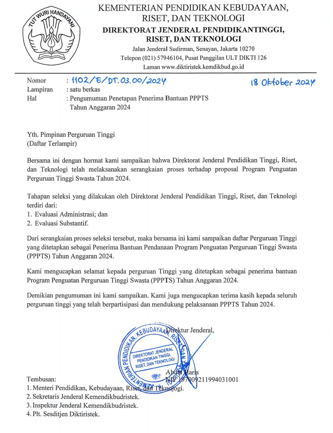 Agribisnis dan PBSI UNSA Dapat Program PPPTS Tahun 2024