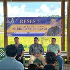 Waka III DPRD Sumbawa Serap Aspirasi Warga Kelurahan Samapuin