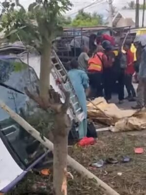 Kecelakaan Mobil Pick Up, 2 Orang Penumpang Meninggal Dunia