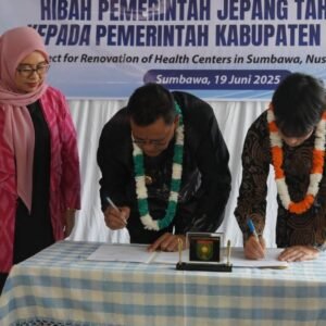 Serah Terima Hibah Pemerintah Jepang Tahun 2018 kepada Pemkab Sumbawa