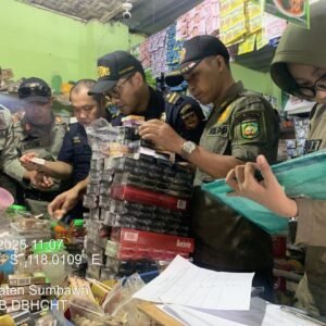 Satgas CHT Sumbawa Sita 11.748 Batang Rokok Ilegal