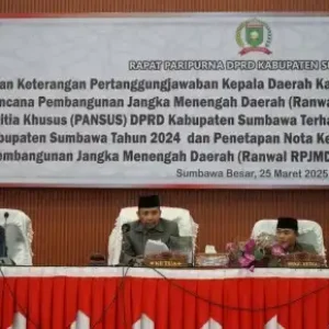 DPRD Sumbawa Gelar Paripurna, Bahas LKPJ 2024 dan RPJMD 2025-2029