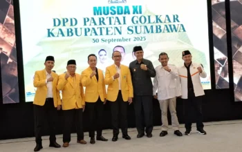 Berlian Terpilih Aklamasi Jadi Ketua DPD Golkar Sumbawa
