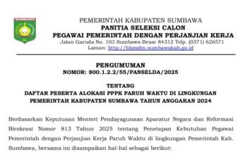 Pemkab Sumbawa Alokasikan 2.979 PPPK Paruh Waktu