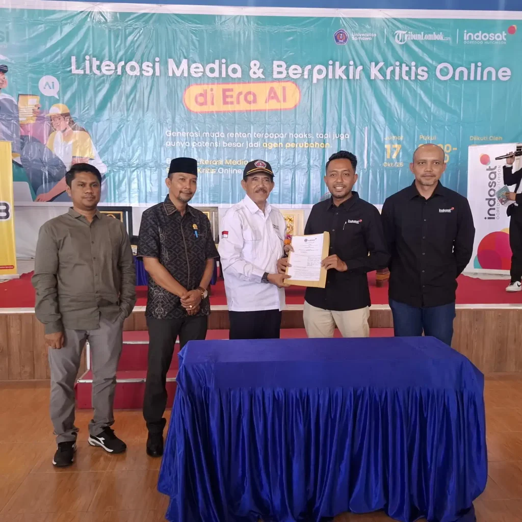 Teken MoU, UNSA dan Indosat Komit Tingkatkan Literasi Digital Bagi Generasi Muda Sumbawa