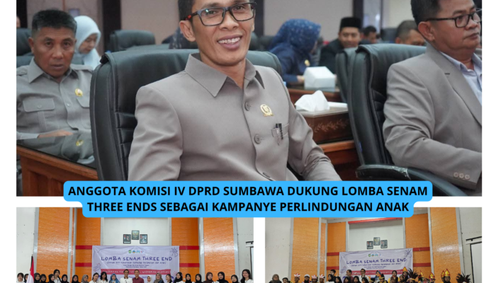 Anggota Komisi IV DPRD Sumbawa Dukung Lomba Senam Three Ends sebagai Kampanye Perlindungan Anak