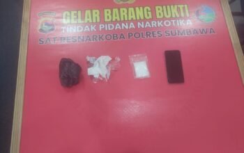 Ringkus Pria Asal Taliwang, Polisi Sita 45,60 Gram Sabu