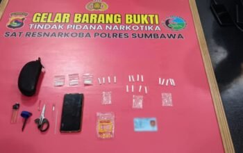 Puluhan Poket Sabu Gagal Beredar di Wilayah Lunyuk