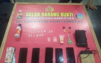 5 Terduga Pelaku Narkoba Diamankan ke Polres Sumbawa