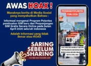 HOAX!!! Pembuatan dan Perpanjang SIM Online Gratis 2026