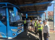 Satlantas Polres Sumbawa Ramp Check Bus Jelang Libur Idul Adha 2026
