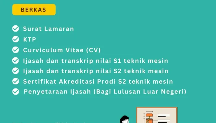Open Recruitment Dosen Tetap Prodi Teknik Mesin Universitas Samawa