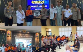 Tingkatkan Keselamatan Jalan, Satlantas Polres Sumbawa Gelar Forum LLAJ, Pelatihan PPGD, dan Bagikan Bansos