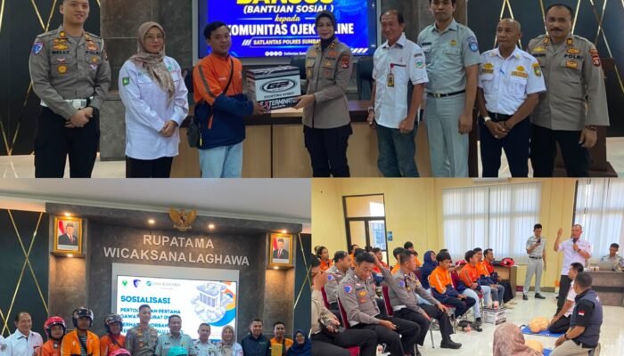 Tingkatkan Keselamatan Jalan, Satlantas Polres Sumbawa Gelar Forum LLAJ, Pelatihan PPGD, dan Bagikan Bansos