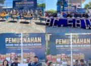 Bea Cukai Sumbawa Musnahkan BKC Ilegal