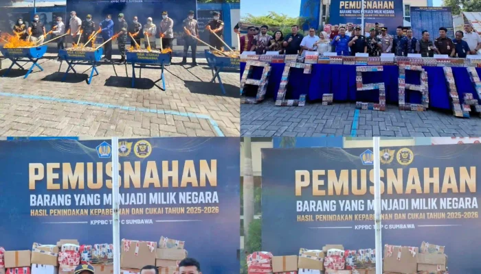 Bea Cukai Sumbawa Musnahkan BKC Ilegal