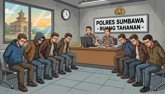7 Terduga Pelaku Pengeroyokan di SPBU Kebayan Diamankan Polisi