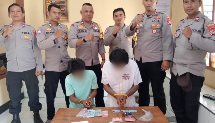 Polsek Moyo Hilir Amankan 2 Terduga Pelaku Narkoba