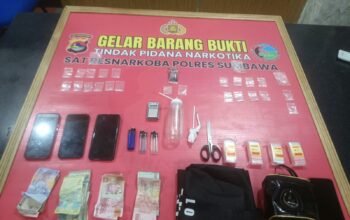 4 Pemuda dan 23 Poket Sabu Diamankan Polisi
