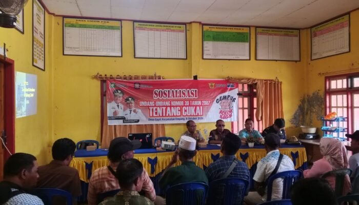 Satgas DBHCHT Sumbawa Tuntaskan Edukasi Ketentuan Cukai