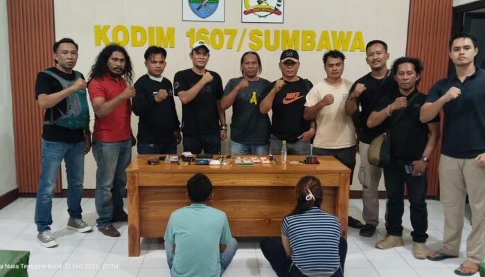 BNNP NTB dan Kodim Sumbawa Amankan 2 Terduga Pelaku Narkoba dan Sita 107 Gram Sabu